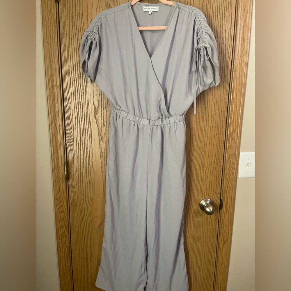 Piper and Scoot size Small Grey Jumpsuit